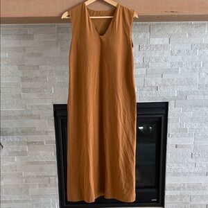 Uniqlo Mame Kurogouchi Sleeveless Maxi Dress Airism